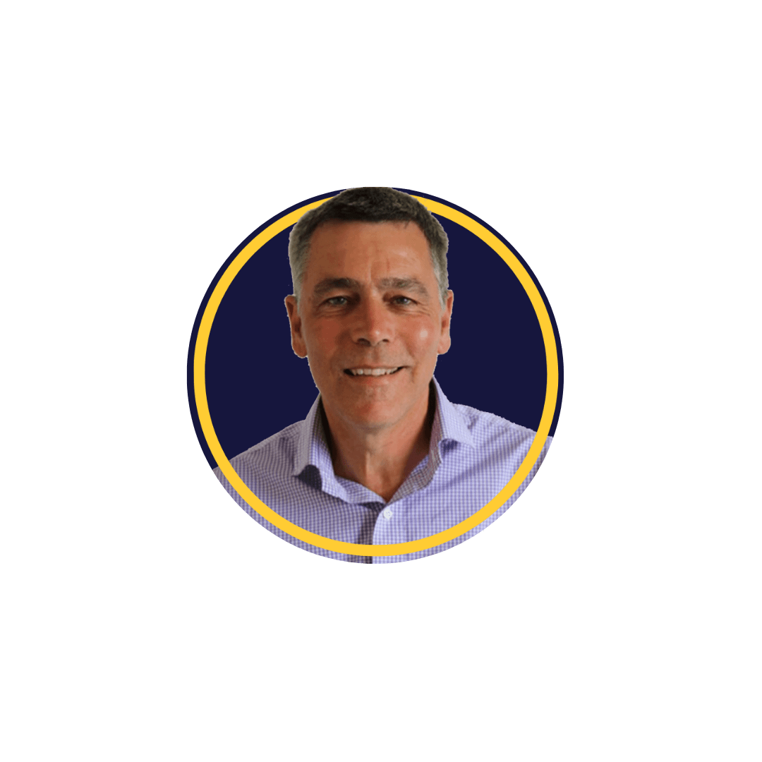 Peter headshot circle Circle image of Peter Exley with Halo no bg dec2023